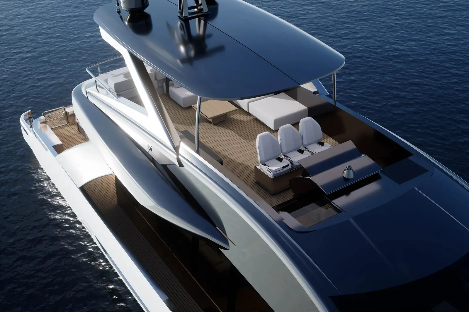 Filippetti Yacht Flybridge 90 — motorna jahta, flybridge i pramčana paluba izbliza