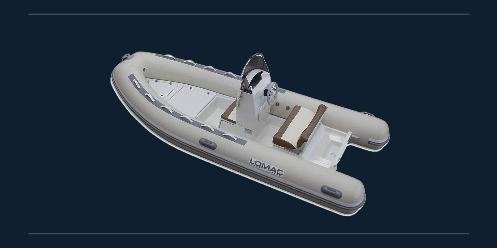 Lomac Euforia 460 — gumenjak 4,58 m, studijski prikaz plovila
